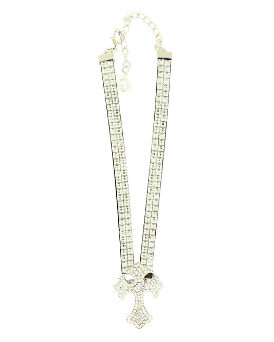 Cross Charm Boot Bracelet - 4308