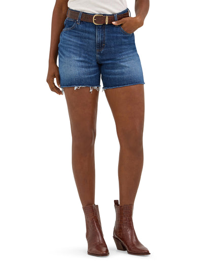 Women's High Rise Bailey Shorts by Wrangler from Skip’s Western Outfitters | WRA-112344625-25-AVG