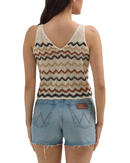 Women's Crochet Sweater Tank Top
