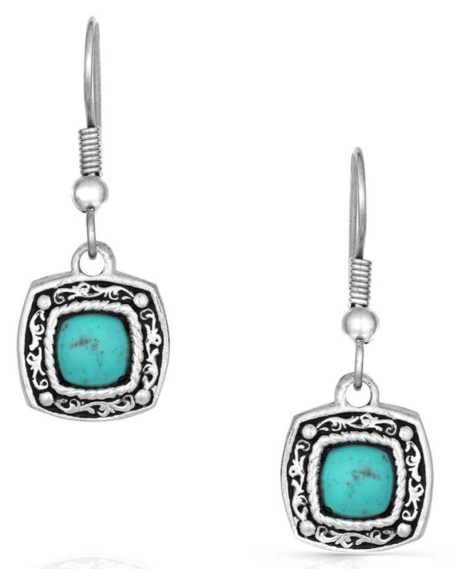 Blue Earth Turquoise Drop Earrings