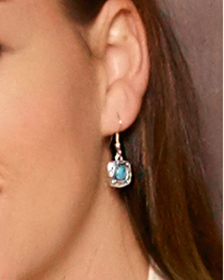 Blue Earth Turquoise Drop Earrings