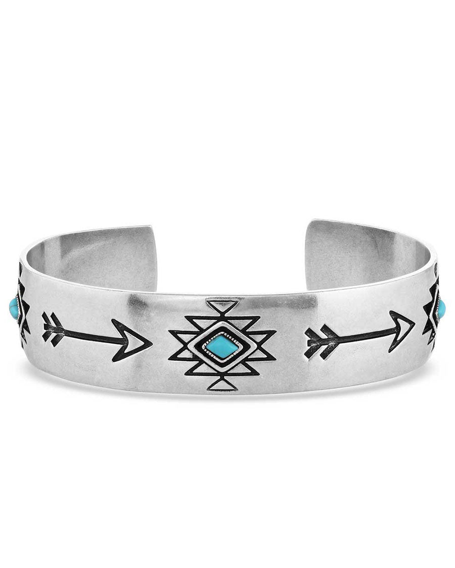Only Forward Turquoise Silver Cuff