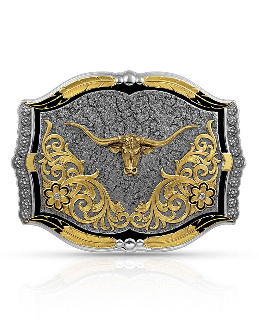 Cracked Earth Longhorn Buckle