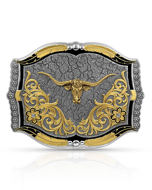 Cracked Earth Longhorn Buckle