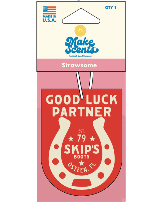Skip's Osteen "Good Luck Partner" Air Freshener - Msnd012-Ost-Strawsome by Make Scents from Skip’s Western Outfitters | MKS-MSND012-OST-STRAWSOME-O/S-STRAWSOME