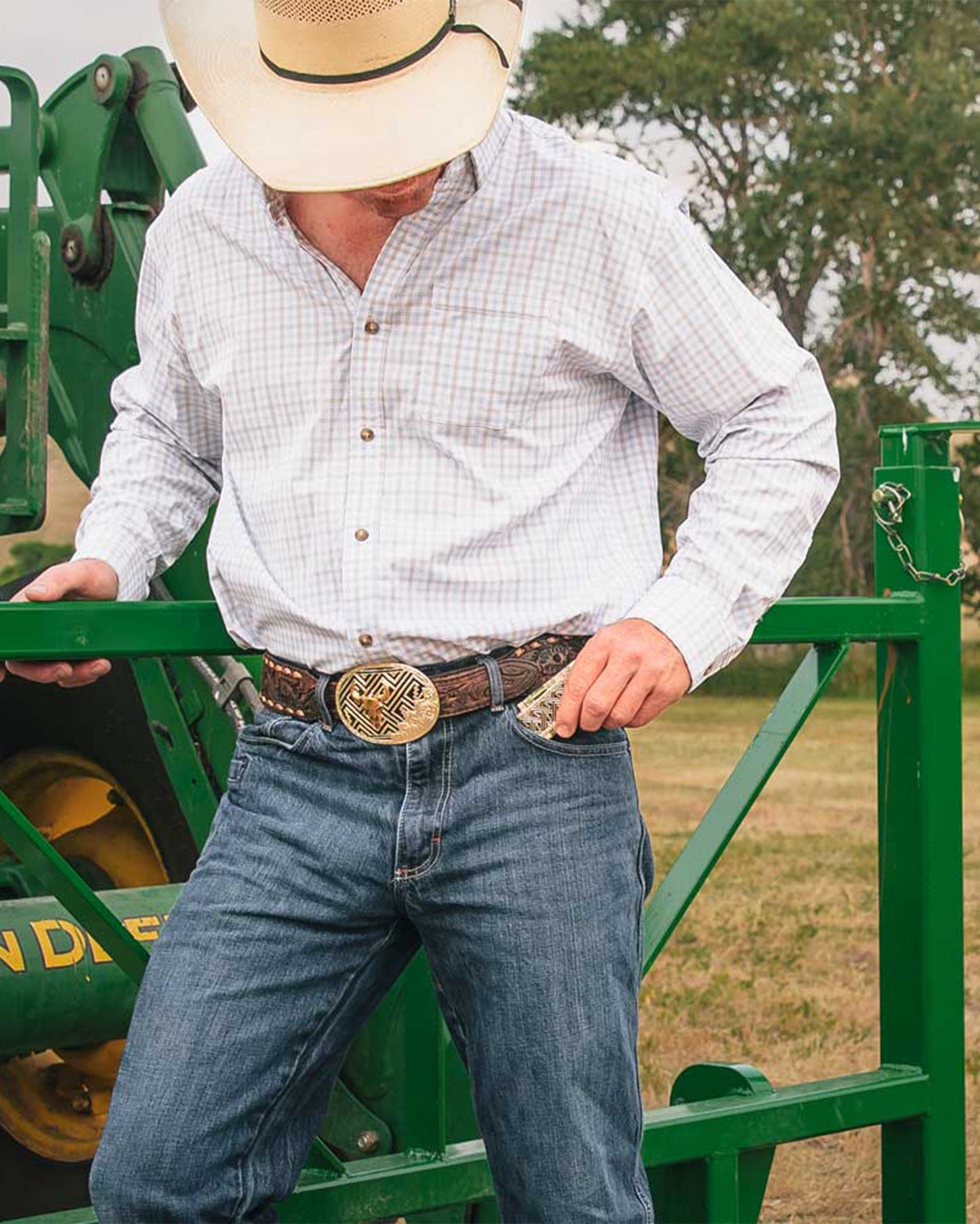 Desert Twilight Southwestern Buffalo Skull Belt Buckle