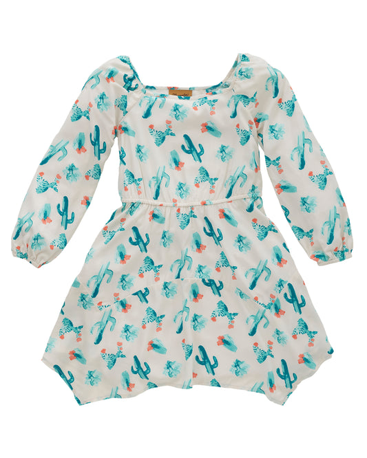 Baby Girls' Cactus Print Dress by Wrangler from Skip’s Western Outfitters | WRA-GWD540M-XS-REG