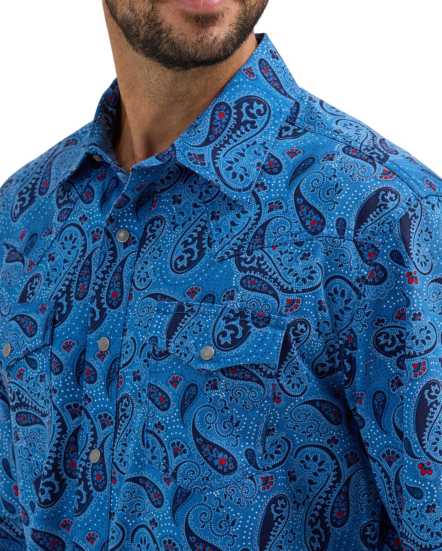 Men's Retro Premium Long Sleeve Snap Western Shirt