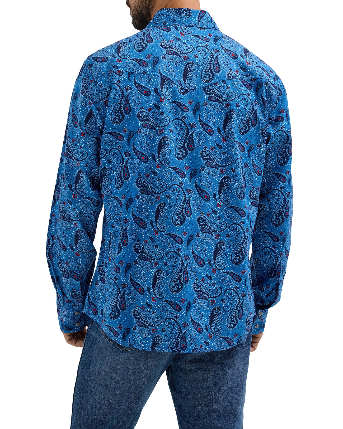 Men's Retro Premium Long Sleeve Snap Western Shirt