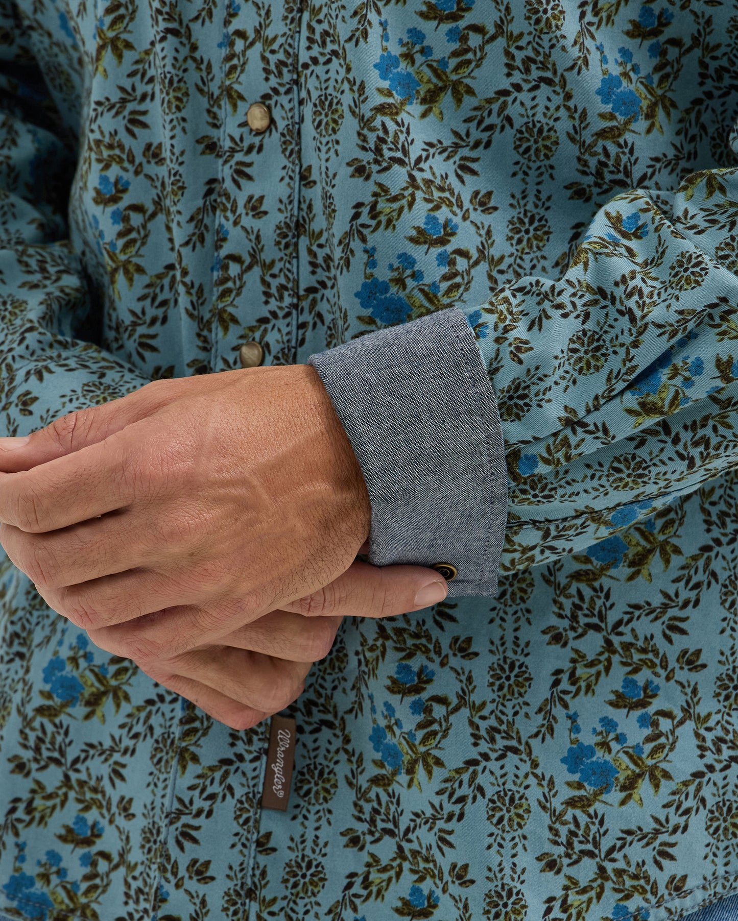 Men's Retro Premium Long Sleeve Western Snap Shirt