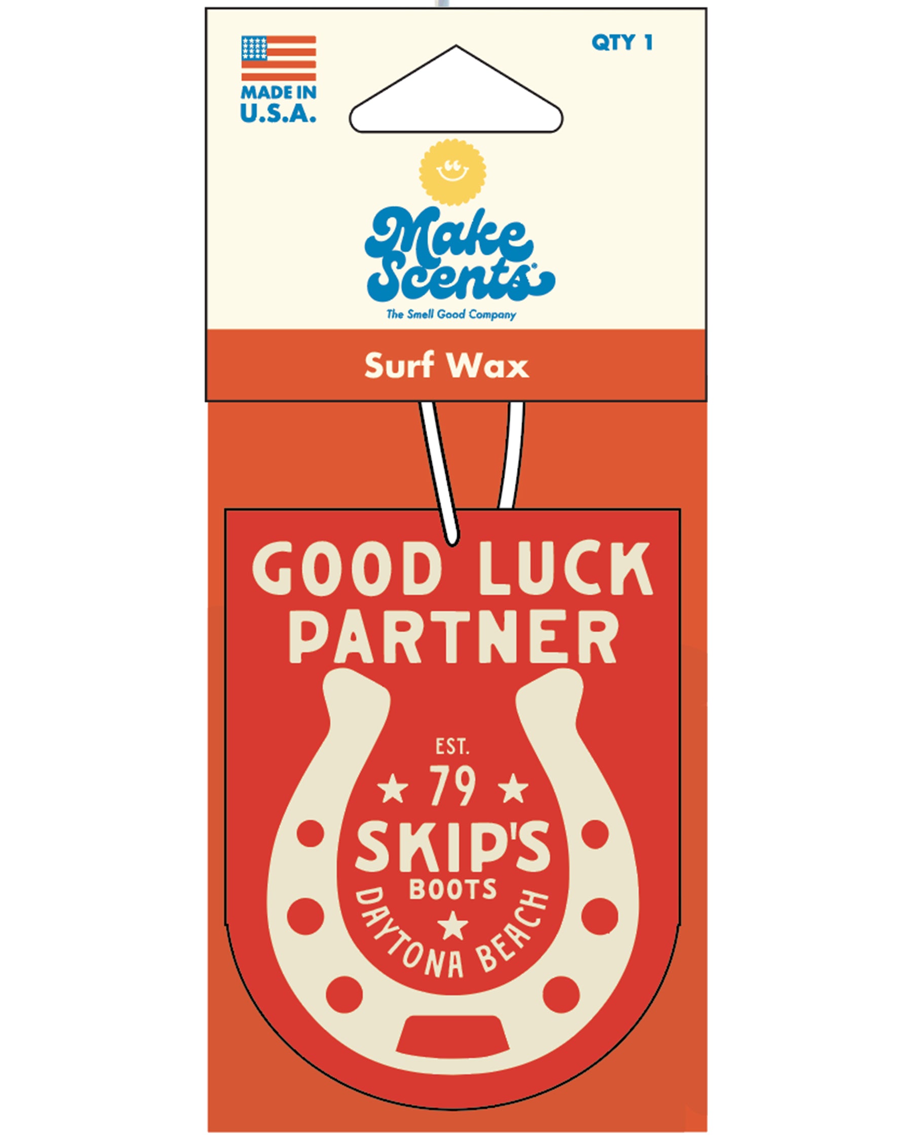 Skip's Daytona "Good Luck Partner" Air Freshener - Msnd012-Day-Surf-Wax by Make Scents from Skip’s Western Outfitters | MKS-MSND012-DAY-SURF-WAX-O/S-SURF-WAX