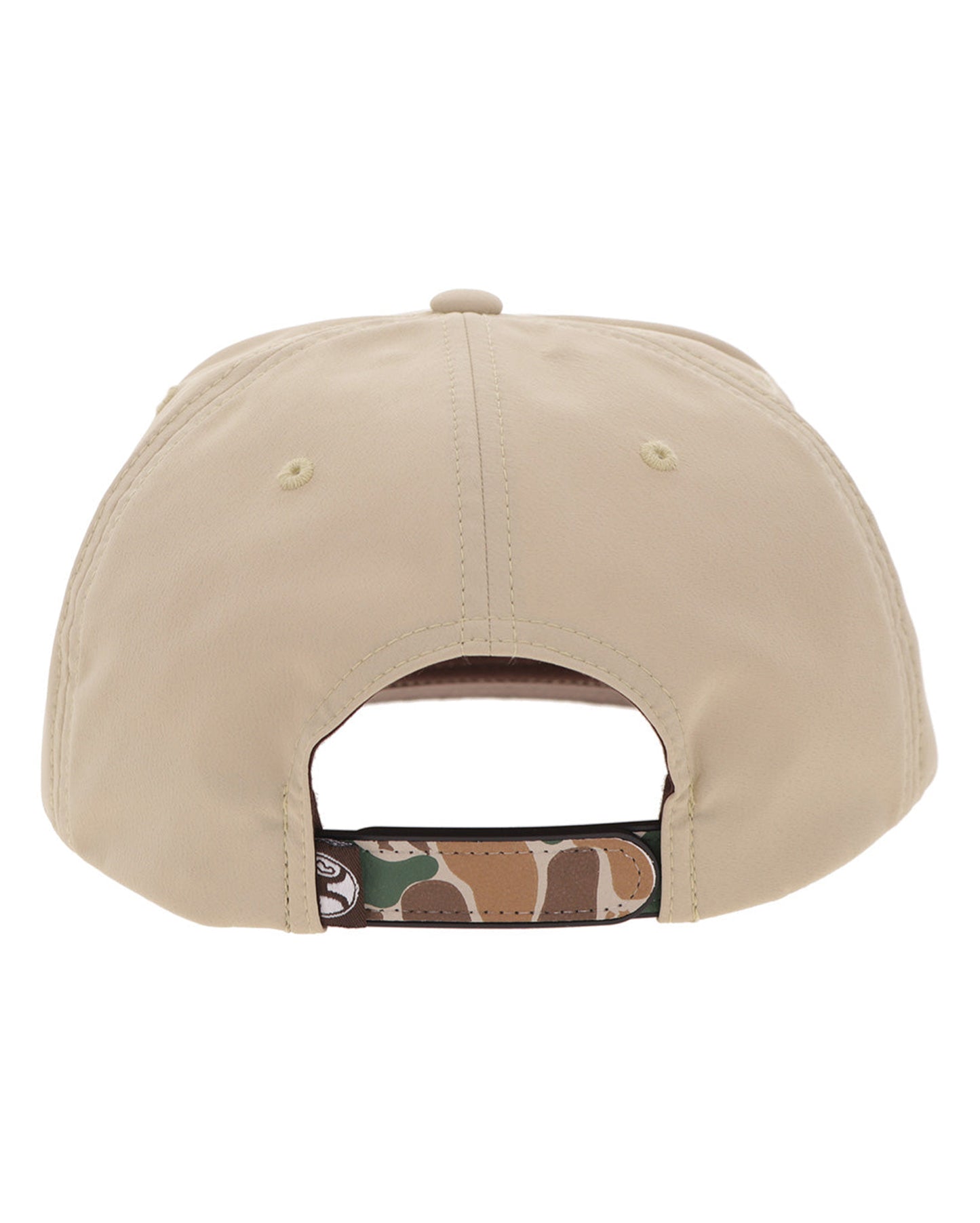 Outfitters Tan / Camo Bill 5-Panel Trucker With White Brown Patch - 6026T-Tnca