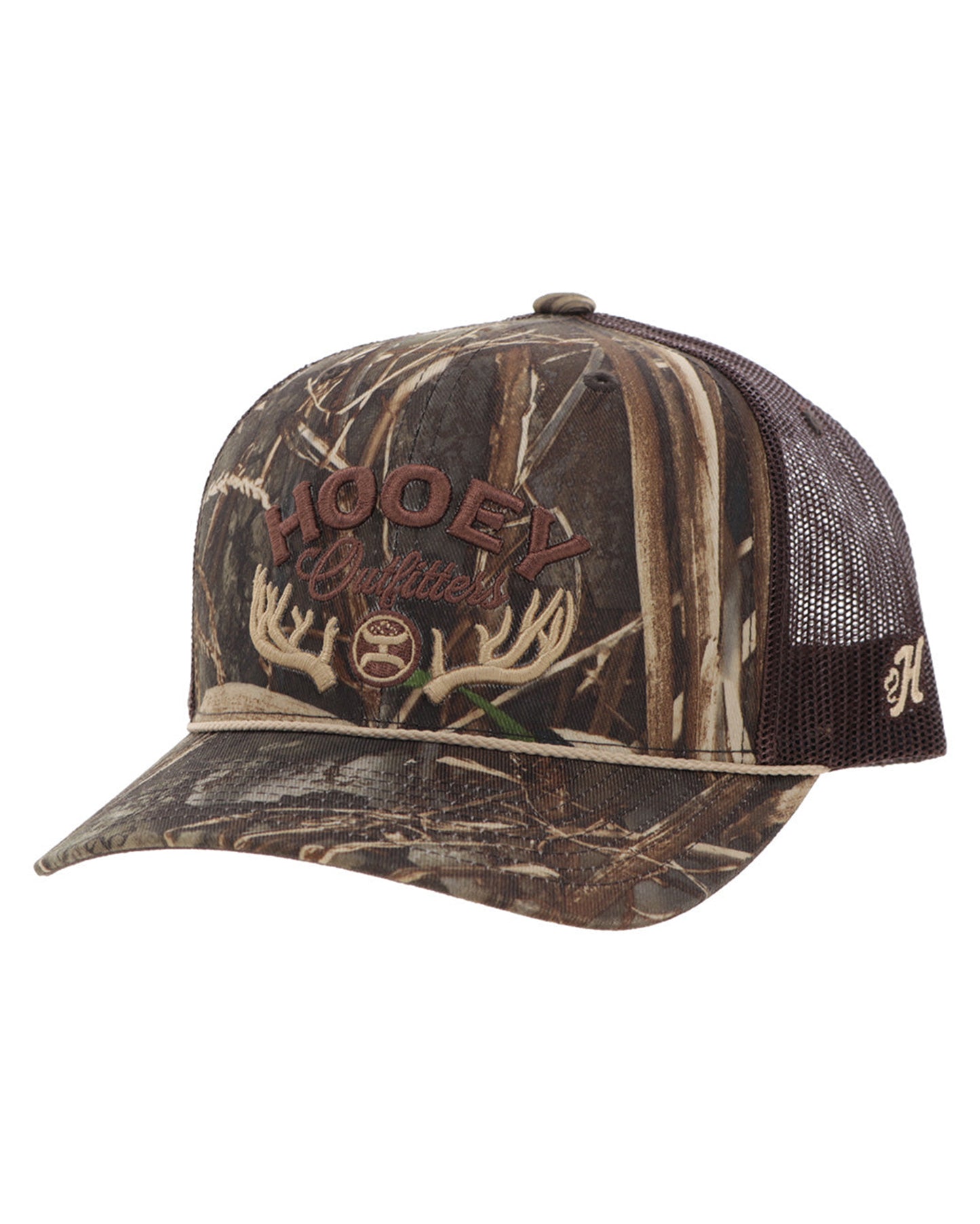 Outfitters Trucker Cap - 6027T-Brca by Hooey from Skip’s Western Outfitters | HOO-6027T-BRCA-OSFA-CAMO/BROWN
