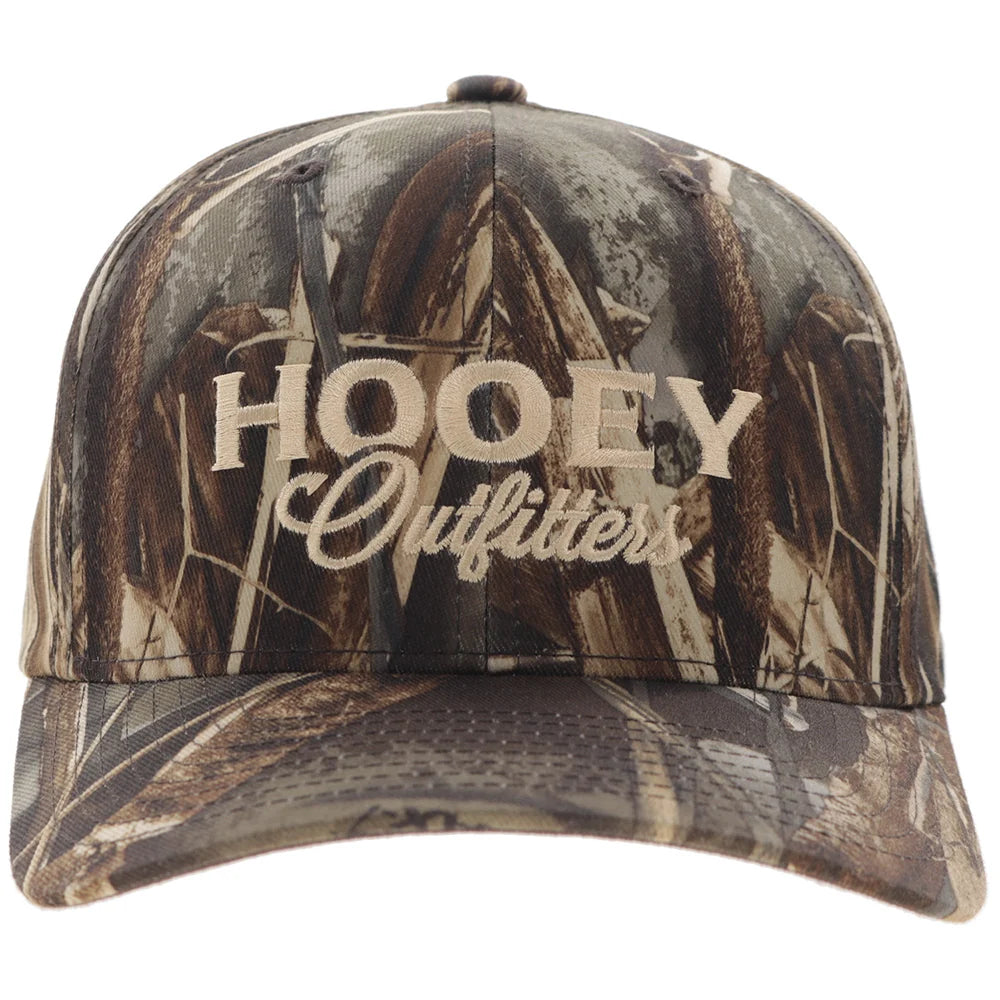 Outfitters Original Camo 6-Panel Trucker With Brown / Tan Embroidery Logo - 6035T-Ca