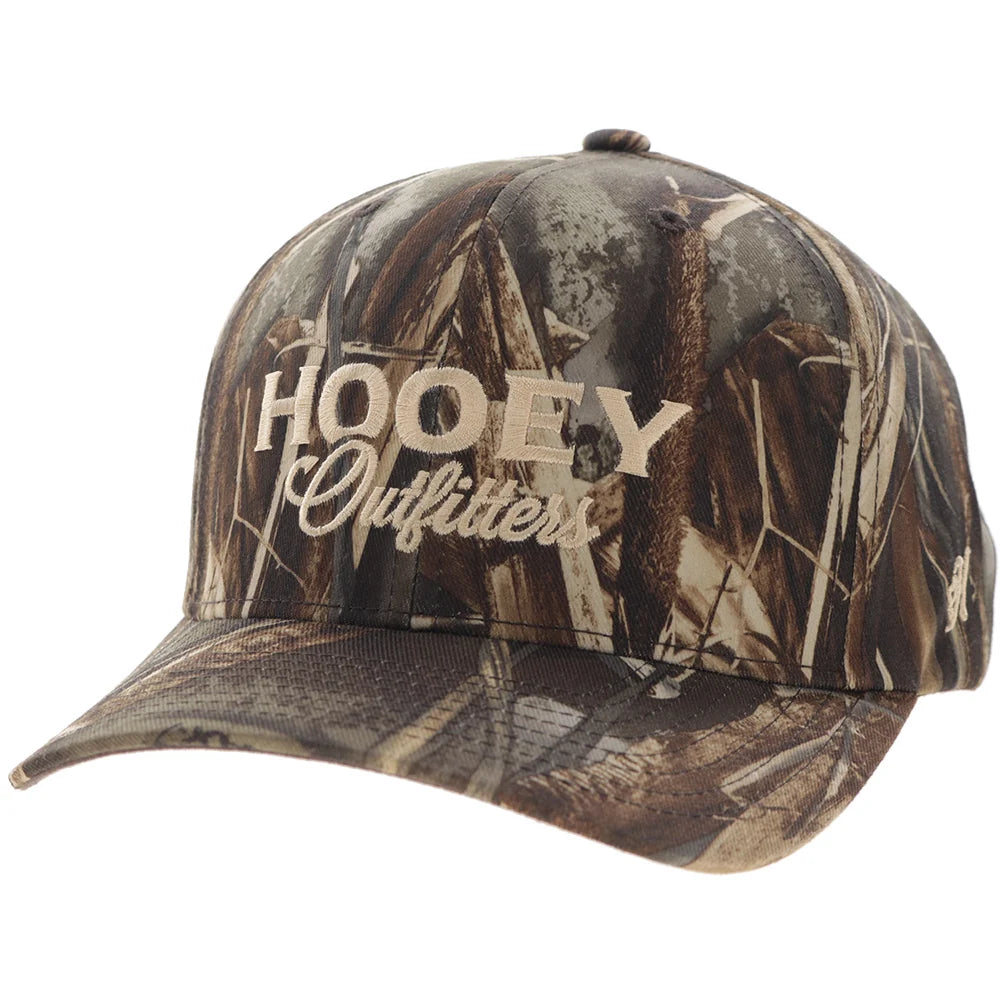 Outfitters Original Camo 6-Panel Trucker With Brown / Tan Embroidery Logo - 6035T-Ca