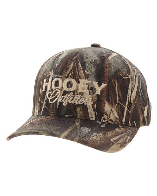 Outfitters Original Camo 6-Panel Trucker With Brown / Tan Embroidery Logo - 6035T-Ca