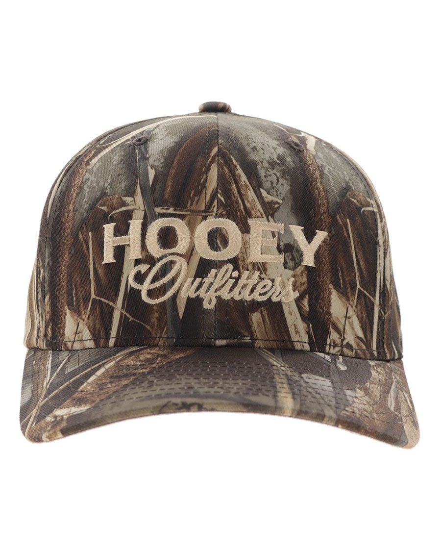 Outfitters Original Camo 6-Panel Trucker With Brown / Tan Embroidery Logo - 6035T-Ca