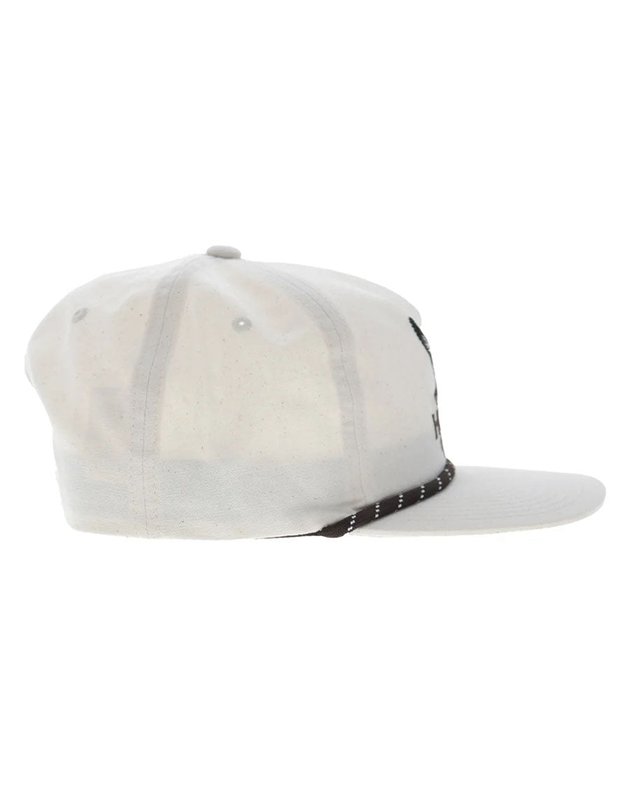 Mallard Cream 5-Panel Trucker With Brown Hooey Outfitters Logo - 6038T-Cr