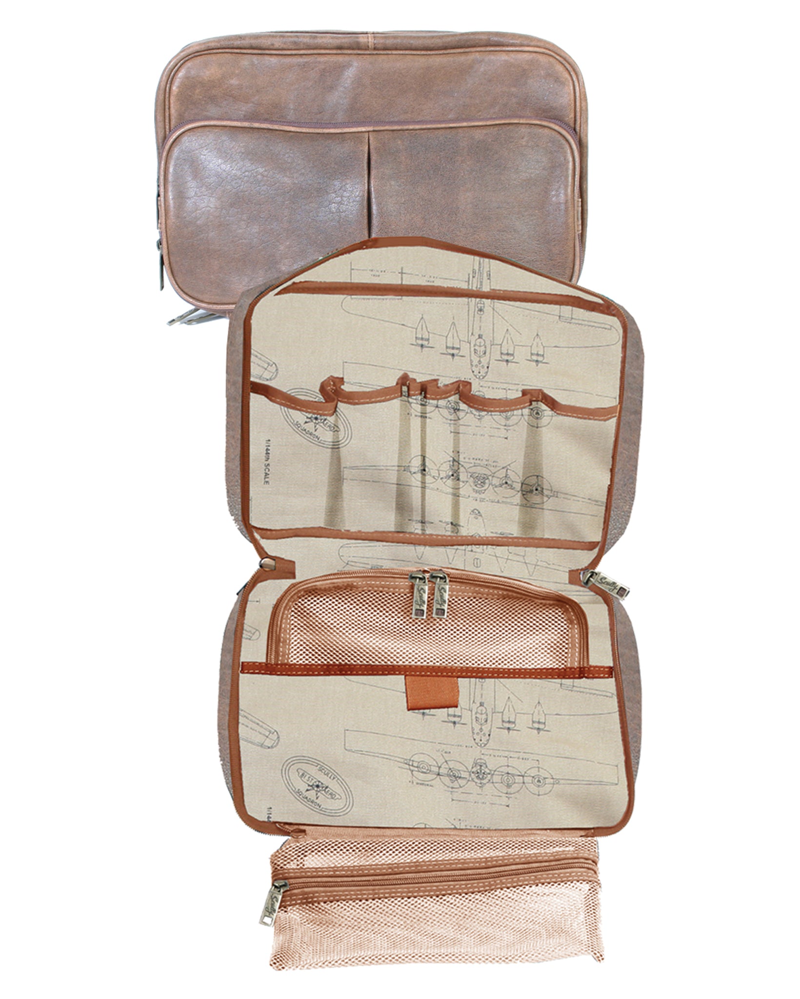 Leather Travel Kit by Scully from Skip’s Western Outfitters | SCU-634-10-29-WALNUT
