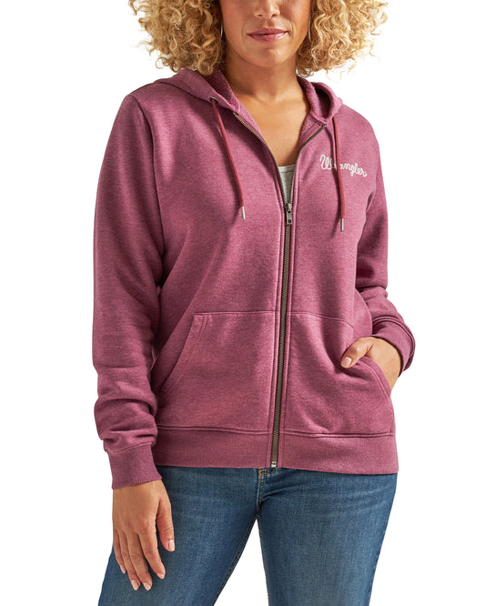 Women's Screen Print Zip Up Hoodie by Wrangler from Skip’s Western Outfitters | WRA-112336436-XS-REG