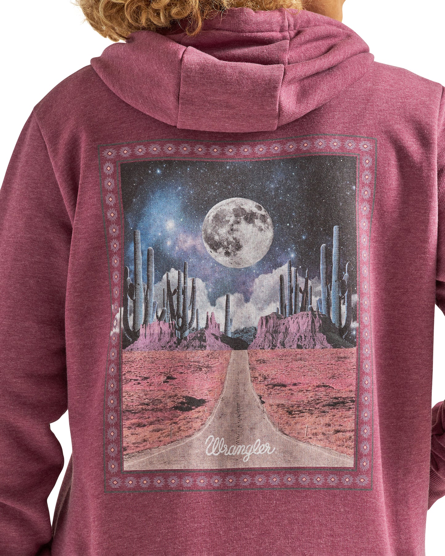 Women's Screen Print Zip Up Hoodie