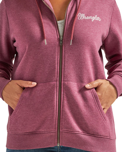 Women's Screen Print Zip Up Hoodie
