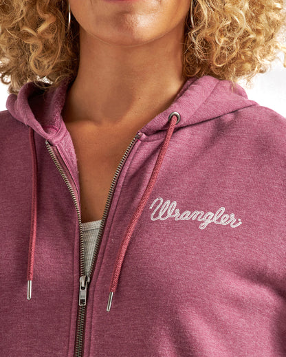 Women's Screen Print Zip Up Hoodie
