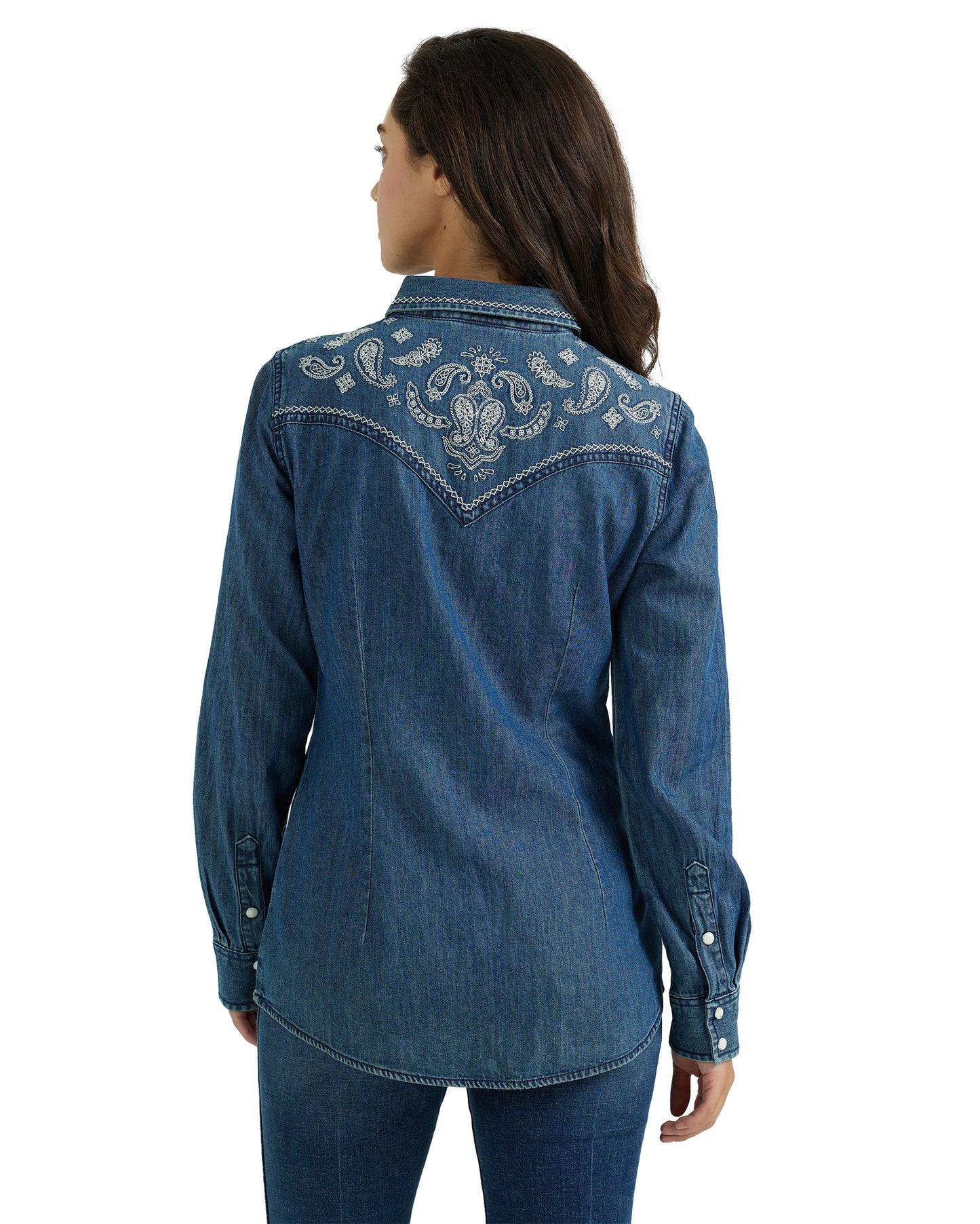 Women's Retro Punchy Long Sleeve Western Shirt