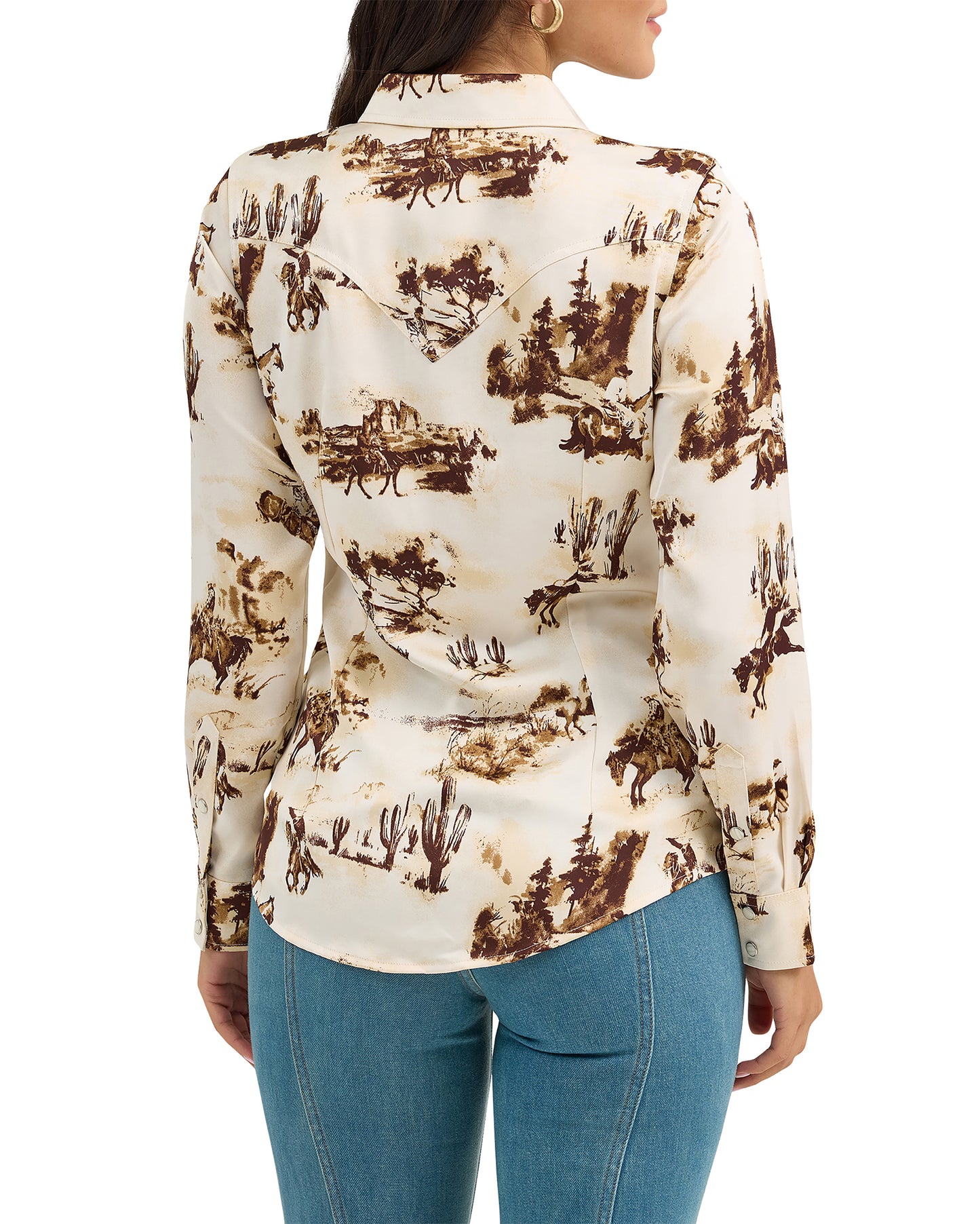 Women's Wrangler Retro Western Vintage Snap Top