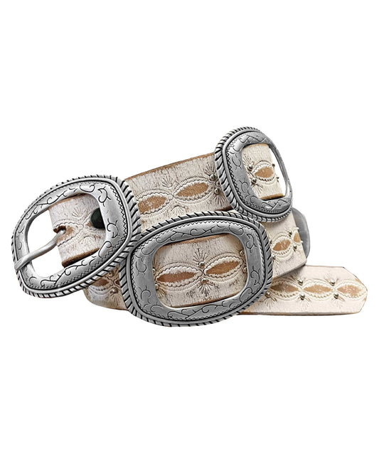 Accent Conchos Belt - 7909390-100 by Wrangler Accessories from Skip’s Western Outfitters | GEM-7909390-100-S