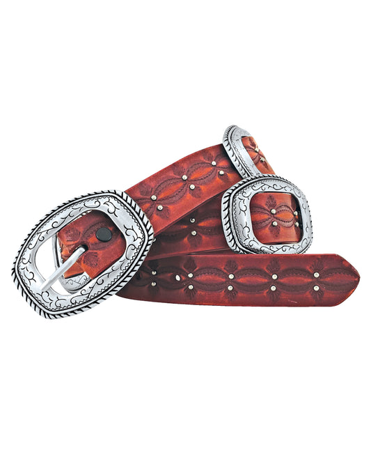 Accent Conchos Belt - 7909390-600 by Wrangler Accessories from Skip’s Western Outfitters | GEM-7909390-600-S