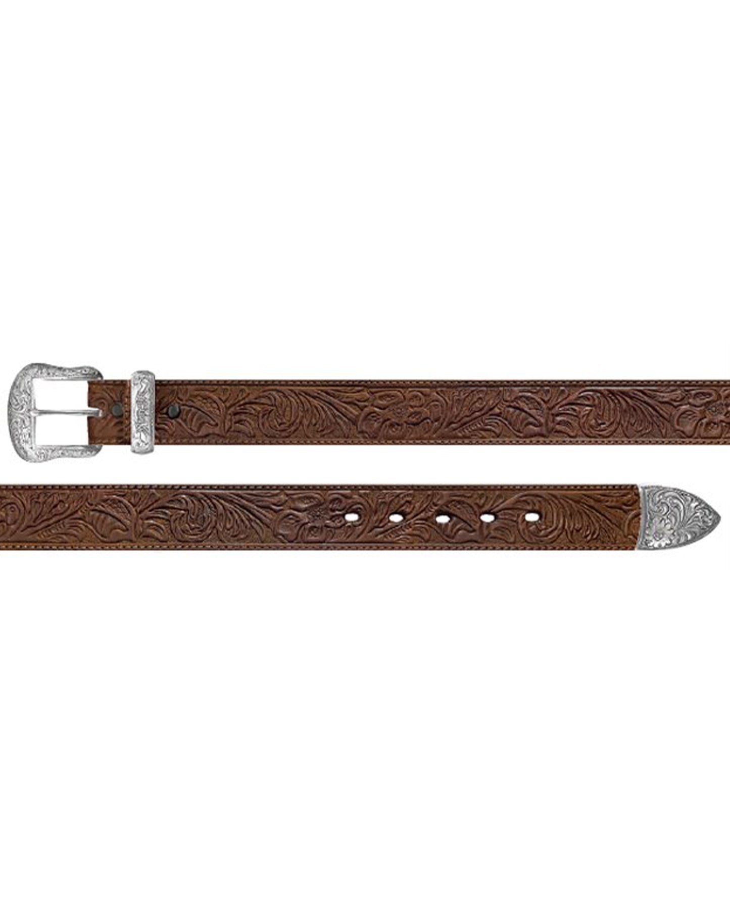 Floral Embossed Belt - 7912390-259