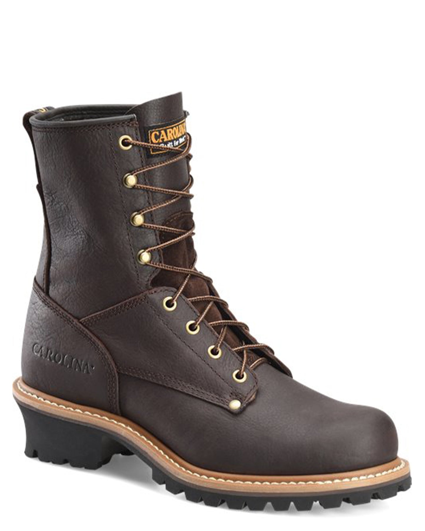 Men's Elm 8" Unlined Logger Boots by Carolina from Skip’s Western Outfitters | CSC-821-080-D