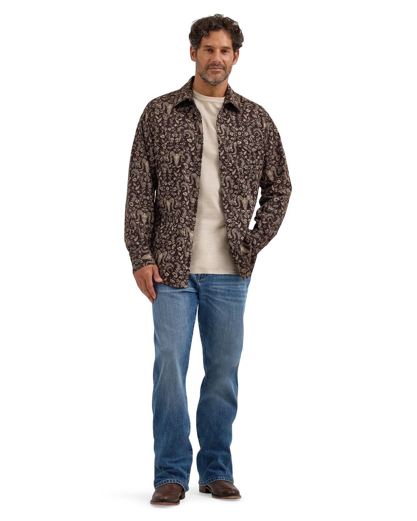Men's Wrangler Retro Long Sleeve Western Shirt