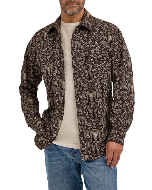 Men's Wrangler Retro Long Sleeve Western Shirt by Wrangler from Skip’s Western Outfitters | WRA-112368220-L-REG