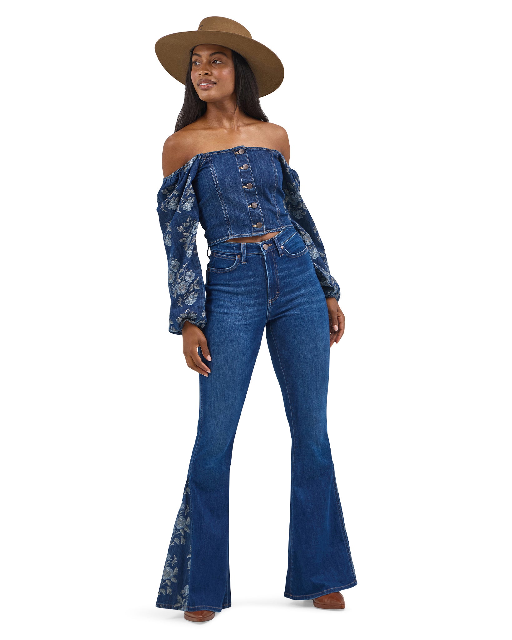 Women's Wrangler Retro Americana Shirt by Wrangler from Skip’s Western Outfitters | WRA-112368280-S-BLUE