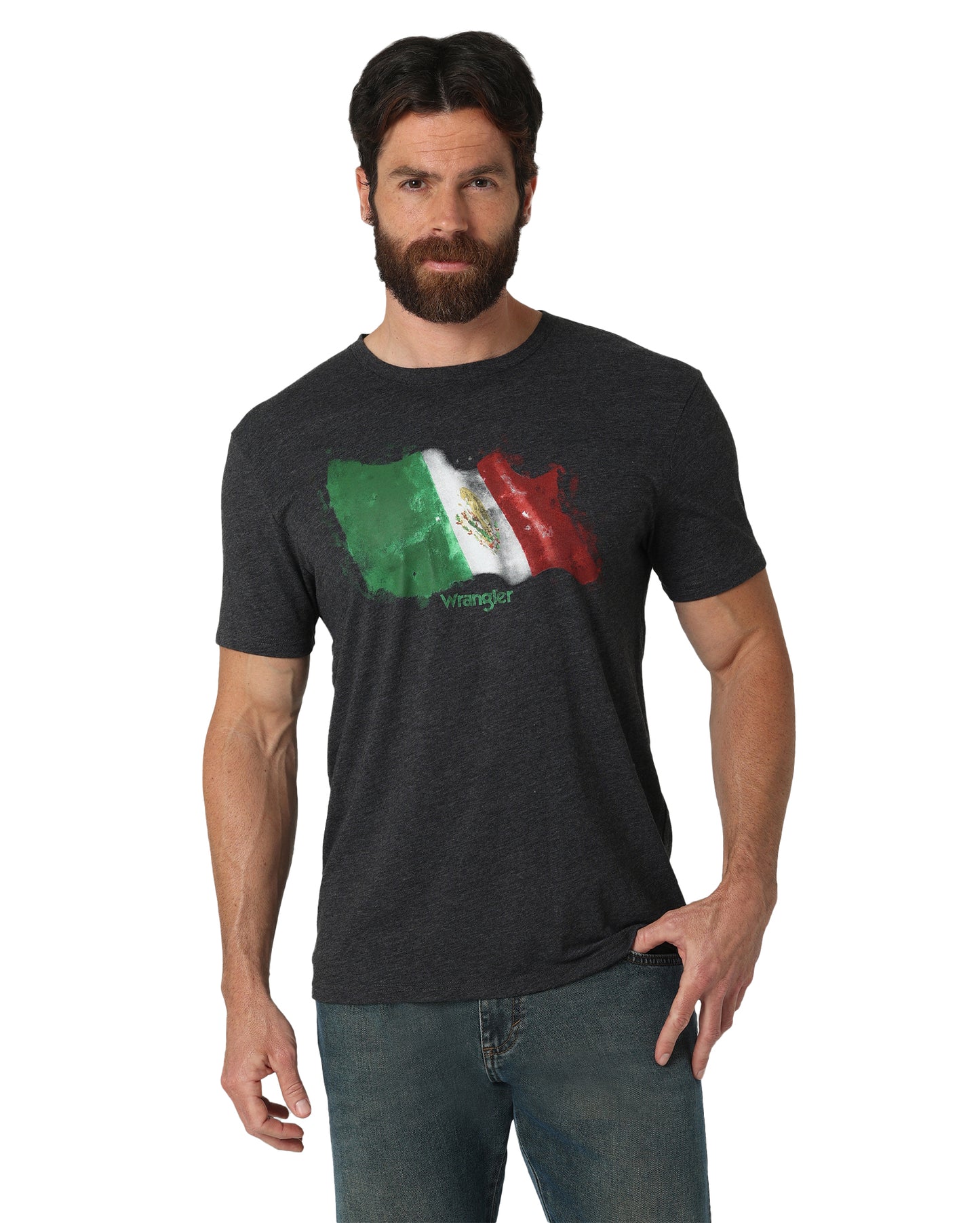 112318451 - Wrangler� Short Sleeve T-shirt by Wrangler from Skip’s Western Outfitters | WRA-112318451-S-REG