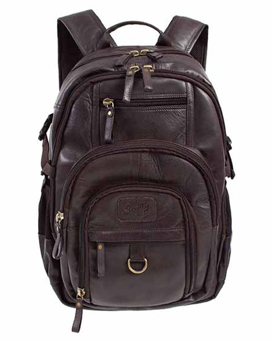 Leather Laptop Backpack by Scully from Skip’s Western Outfitters | SCU-961-33-25-O/S-BROWN