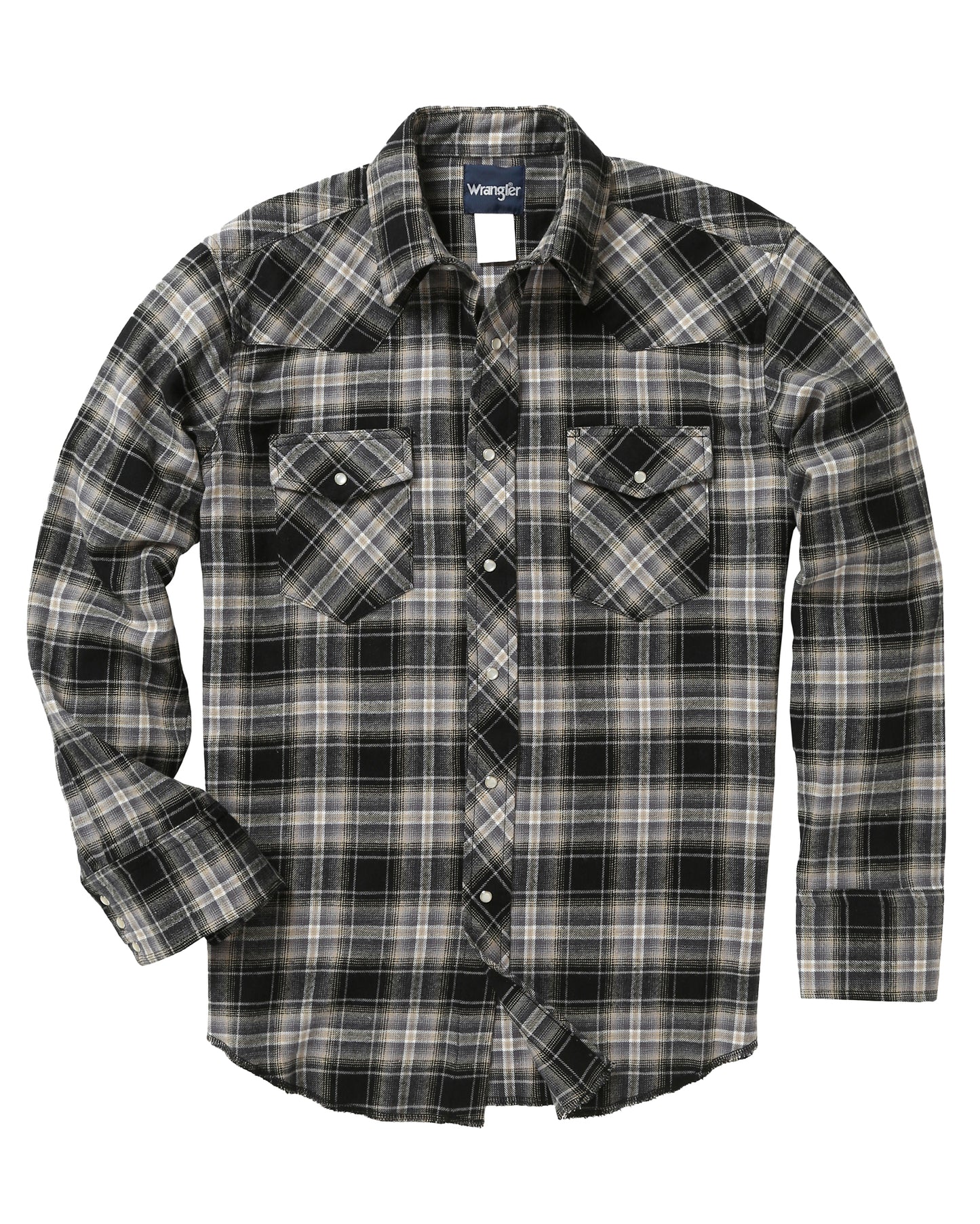 Men's Long Sleeve Flannel Plaid Sport Assorted Western Shirts by Wrangler from Skip’s Western Outfitters | WRA-75098AA-S-REG