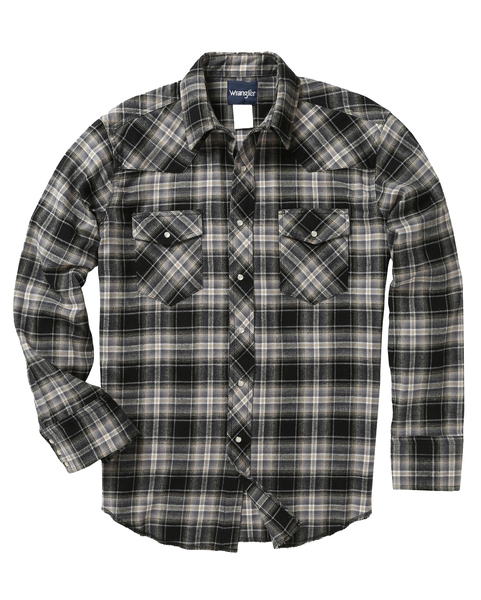 Men's Long Sleeve Flannel Plaid Sport Assorted Western Shirts by Wrangler from Skip’s Western Outfitters | WRA-75098AA-S-REG