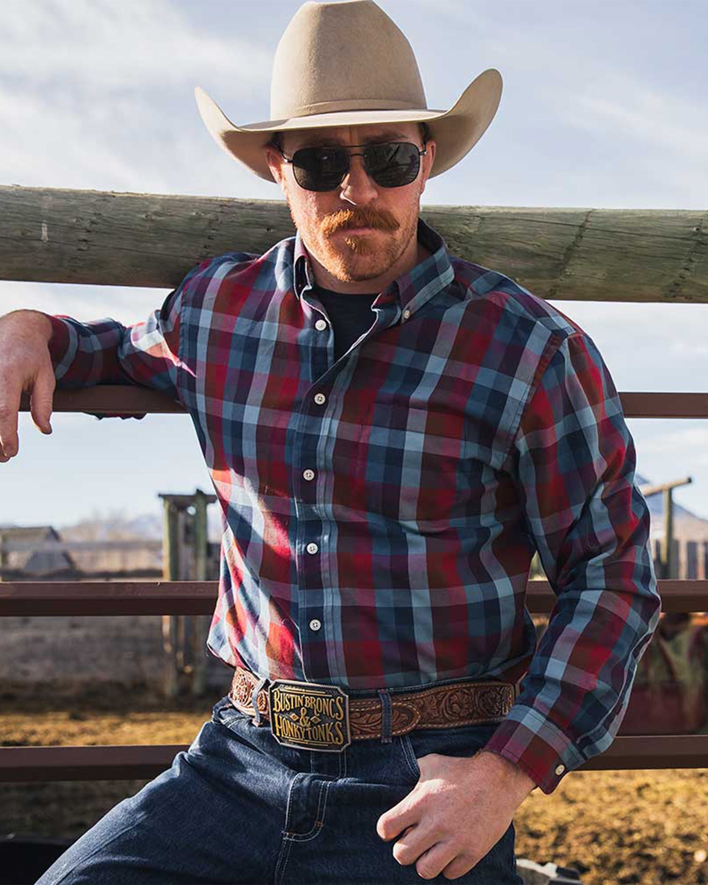 Broncs And Tonks Attitude Buckle