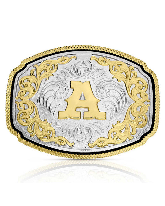 Western Initial "A" Buckle by Montana Silversmiths from Skip’s Western Outfitters | MON-A1047A-O/S