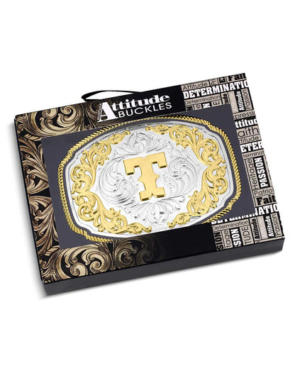 Western Initial "T" Buckle