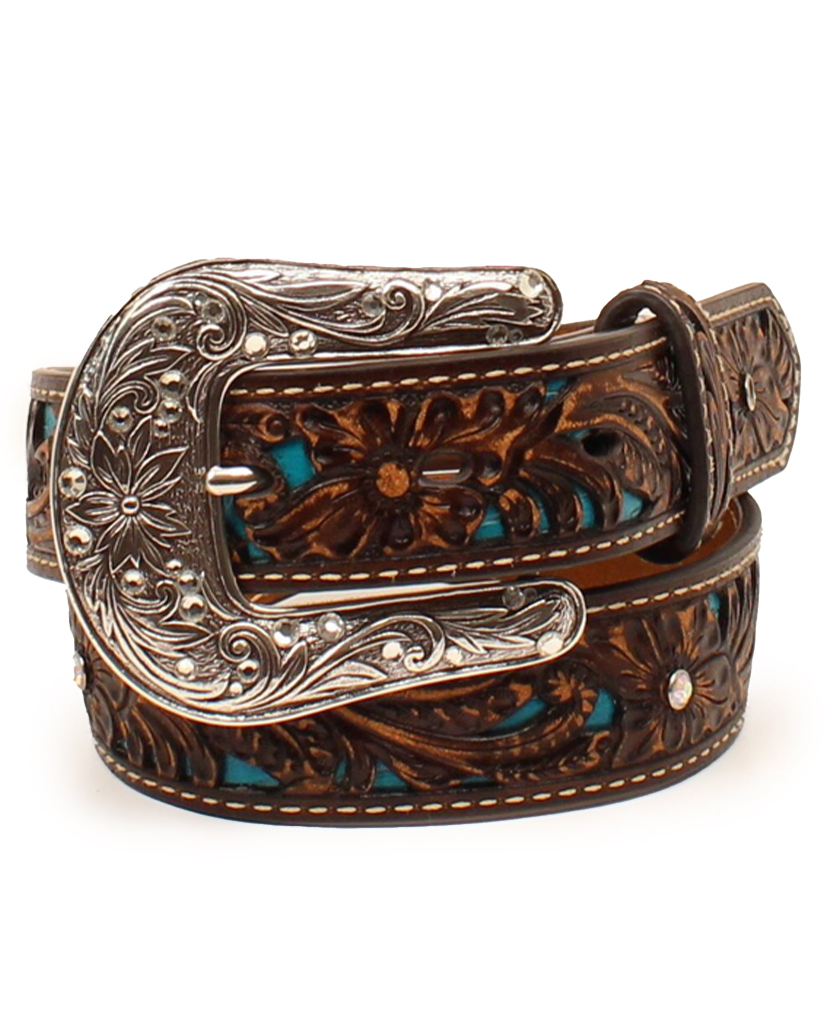 Girls' Glittering Floral Belt by MFW from Skip’s Western Outfitters | MFW-A1304027-18