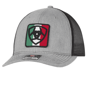 Grey Hat with the Mexican Flag