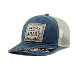 Blue Hat with the Ariat Patch