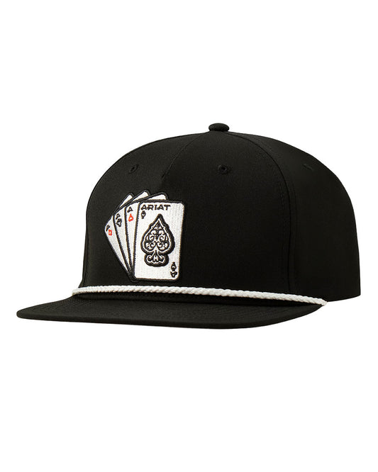 Embroidered Ace Playing Card Ball Cap