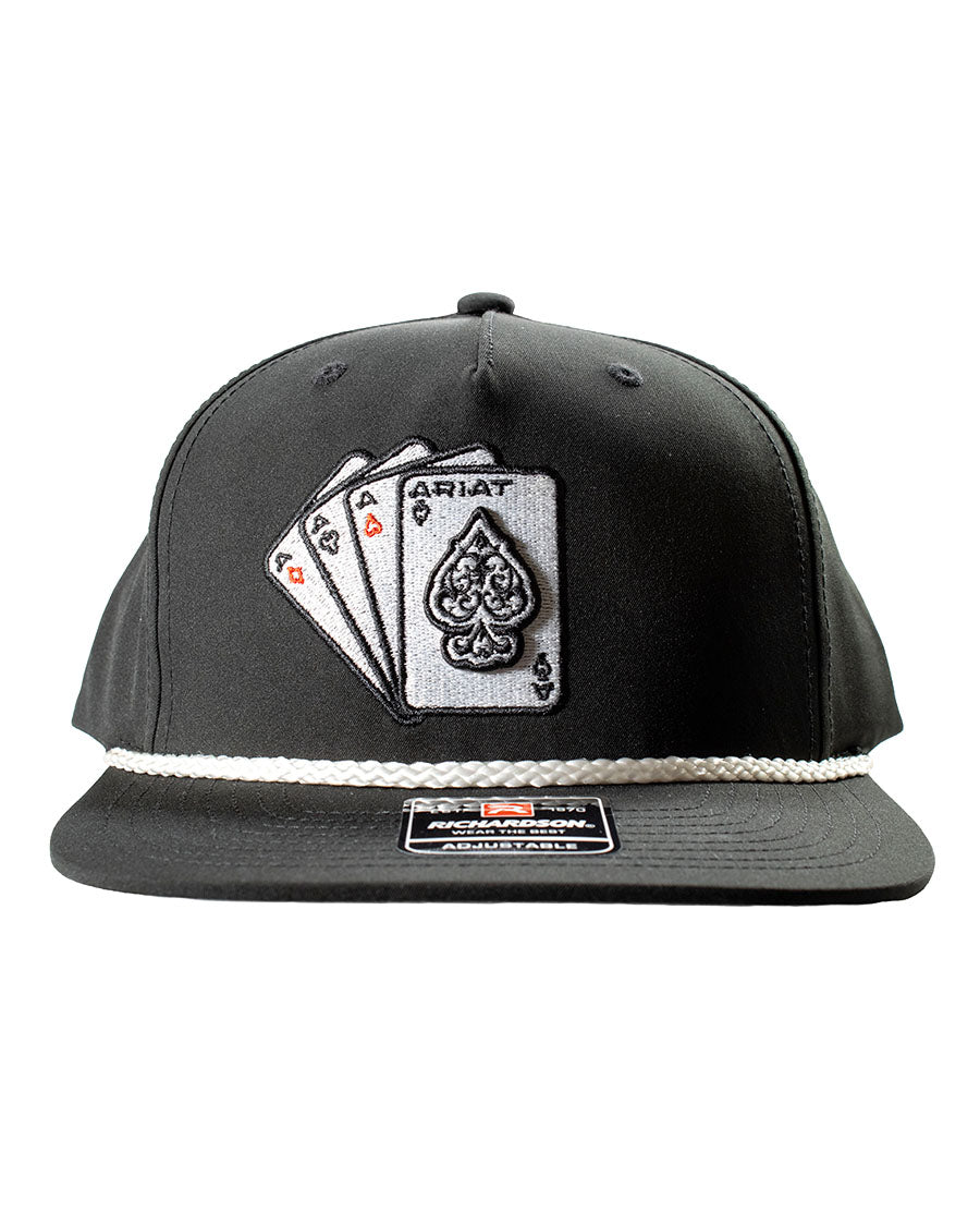 Embroidered Ace Playing Card Ball Cap