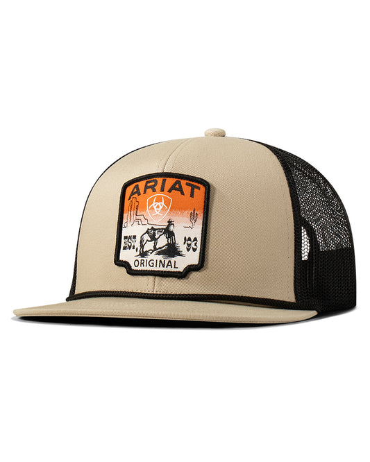 Ariat Desert Scene Patch Cap by MFW from Skip’s Western Outfitters | MFW-A3000914146-O/S-KHAKI
