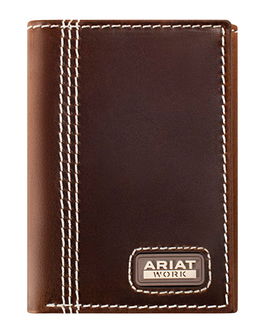 Men's Utility Leather Trifold Wallet